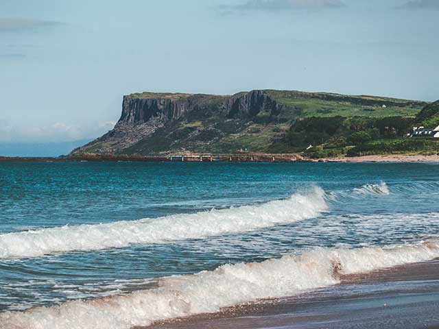 Ballycastle sea and cliffs